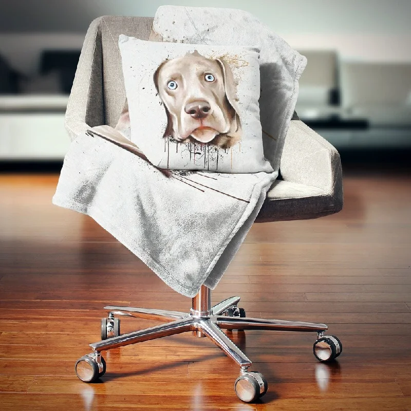 Bamboo fiber blankets with natural antibacterial propertiesSynthetic fiber blend blankets for a budget - friendly choiceDesignart 'Cute Dog Portrait Watercolor' Animal Throw Blanket