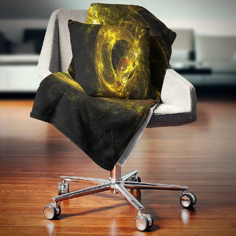 Linen blankets with a rustic and textured lookSynthetic fiber blend blankets for a budget - friendly choiceDesignart 'Far Spherical Galaxy Golden' Abstract Throw Blanket Linen blankets with a rustic and textured lookSynthetic fiber blend blankets for a budget - friendly choiceDesignart 'Far Spherical Galaxy Golden' Abstract Throw Blanket