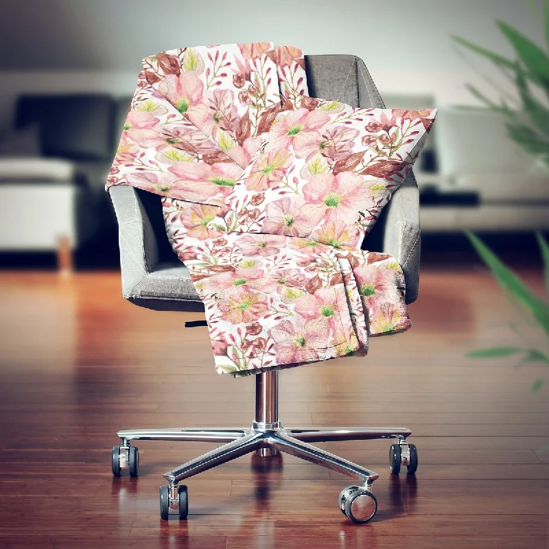 Linen blankets with a rustic and textured lookBamboo fiber blankets with natural antibacterial propertiesDesignart' Floral Botanical Retro II' Modern Throw Blanket - 71x59