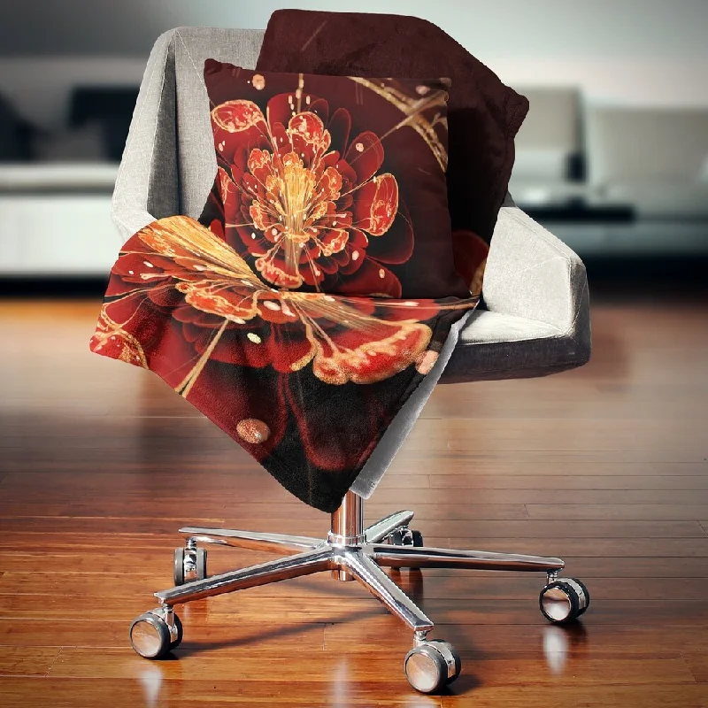 Acrylic blankets for a soft and affordable alternativeMicrofiber blankets that are durable and easy to care forDesignart 'Flower with Red Golden Petals' Floral Throw Blanket Acrylic blankets for a soft and affordable alternativeMicrofiber blankets that are durable and easy to care forDesignart 'Flower with Red Golden Petals' Floral Throw Blanket