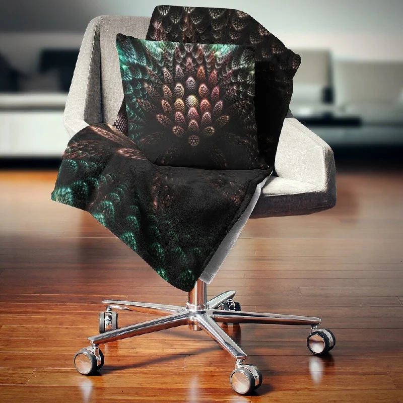 Synthetic fiber blend blankets for a budget - friendly choiceRayon from bamboo blankets for a silky and breathable feelDesignart 'Fractal 3D Flower Fantasy' Contemporary Throw Blanket Synthetic fiber blend blankets for a budget - friendly choiceRayon from bamboo blankets for a silky and breathable feelDesignart 'Fractal 3D Flower Fantasy' Contemporary Throw Blanket