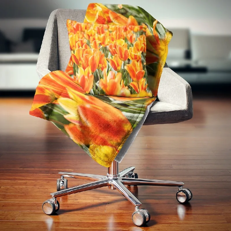 Silk blankets with a smooth and elegant touchCotton blankets for breathability and a lightweight feelDesignart 'Fresh Tulip Flowers on Sunny Day' Floral Throw Blanket Silk blankets with a smooth and elegant touchCotton blankets for breathability and a lightweight feelDesignart 'Fresh Tulip Flowers on Sunny Day' Floral Throw Blanket