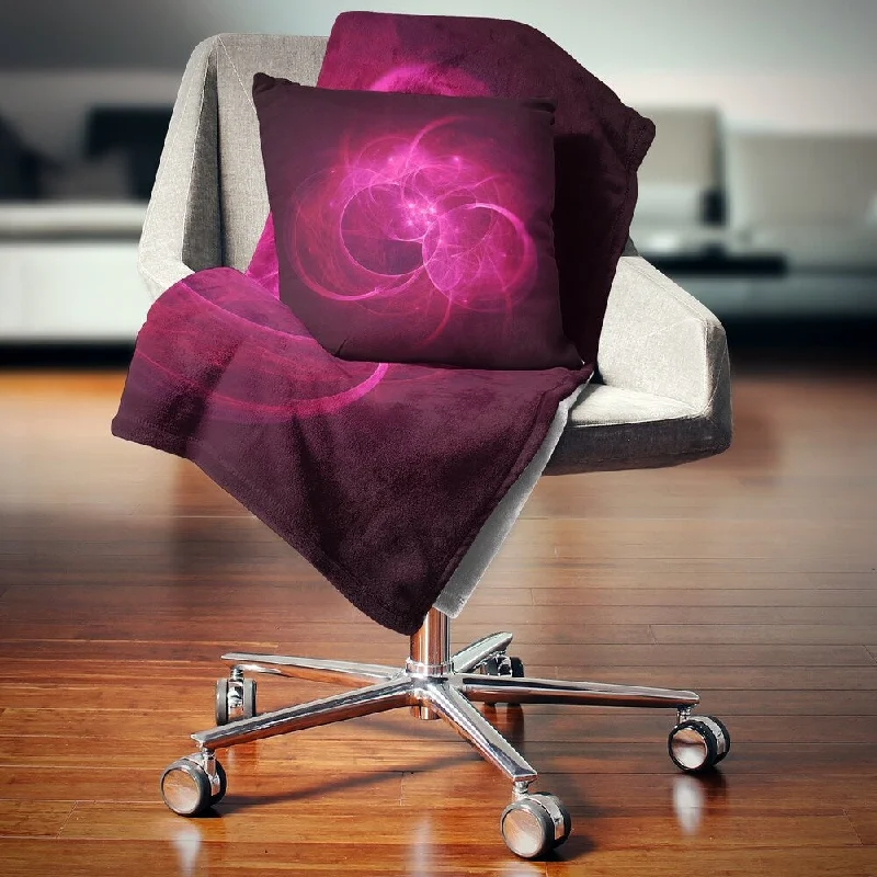 Acrylic blankets for a soft and affordable alternativeKing - size blankets to cover large beds comfortablyDesignart 'Glowing Magenta Circles' Abstract Throw Blanket Acrylic blankets for a soft and affordable alternativeKing - size blankets to cover large beds comfortablyDesignart 'Glowing Magenta Circles' Abstract Throw Blanket