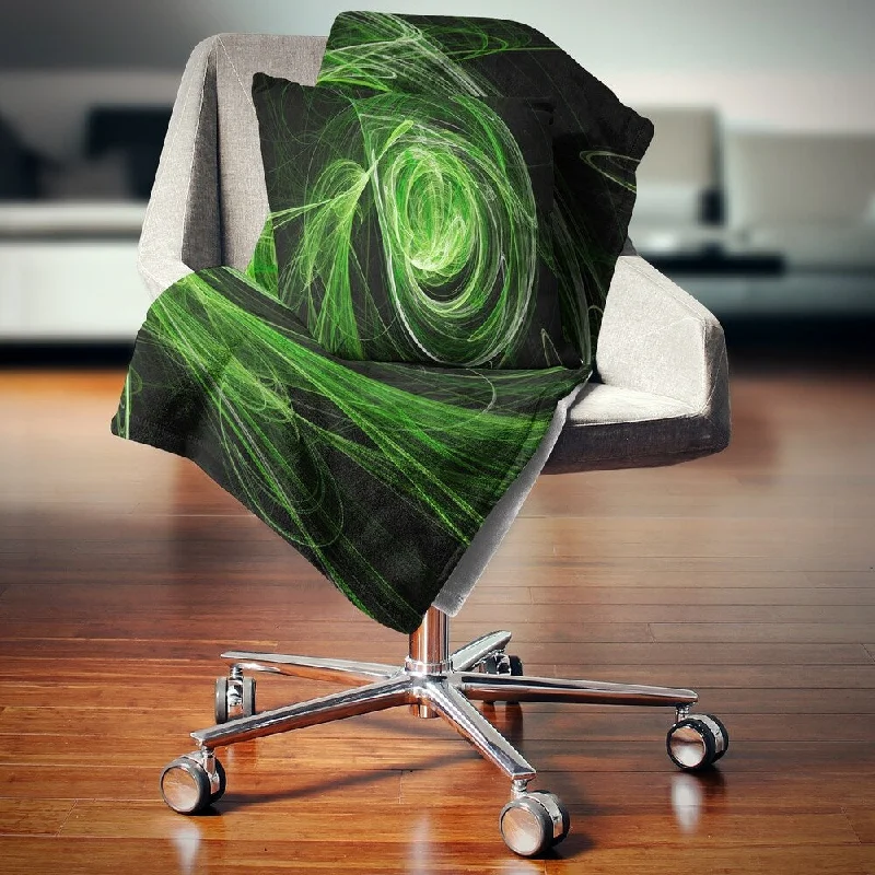 Mohair blankets with a unique sheen and softnessRayon from bamboo blankets for a silky and breathable feelDesignart 'Green Ball of Yarn' Abstract Throw Blanket Mohair blankets with a unique sheen and softnessRayon from bamboo blankets for a silky and breathable feelDesignart 'Green Ball of Yarn' Abstract Throw Blanket