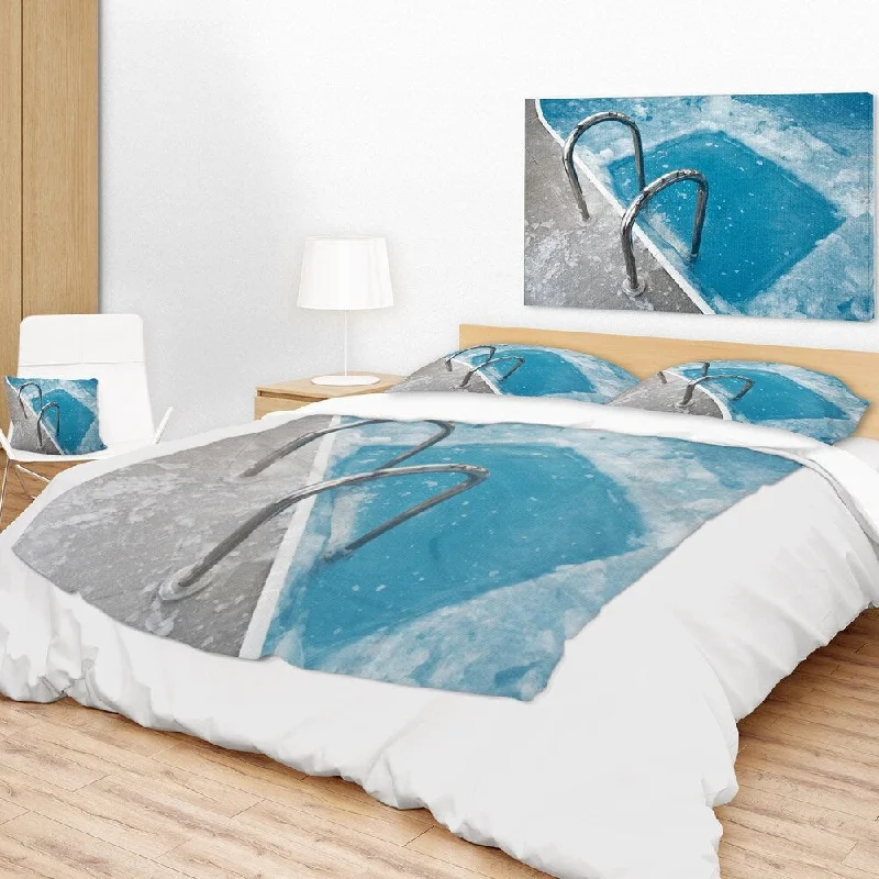 King - size blankets to cover large beds comfortablyMicrofiber blankets that are durable and easy to care forDesignart 'Ice Swimming Blue Pool' Photography Throw Blanket King - size blankets to cover large beds comfortablyMicrofiber blankets that are durable and easy to care forDesignart 'Ice Swimming Blue Pool' Photography Throw Blanket