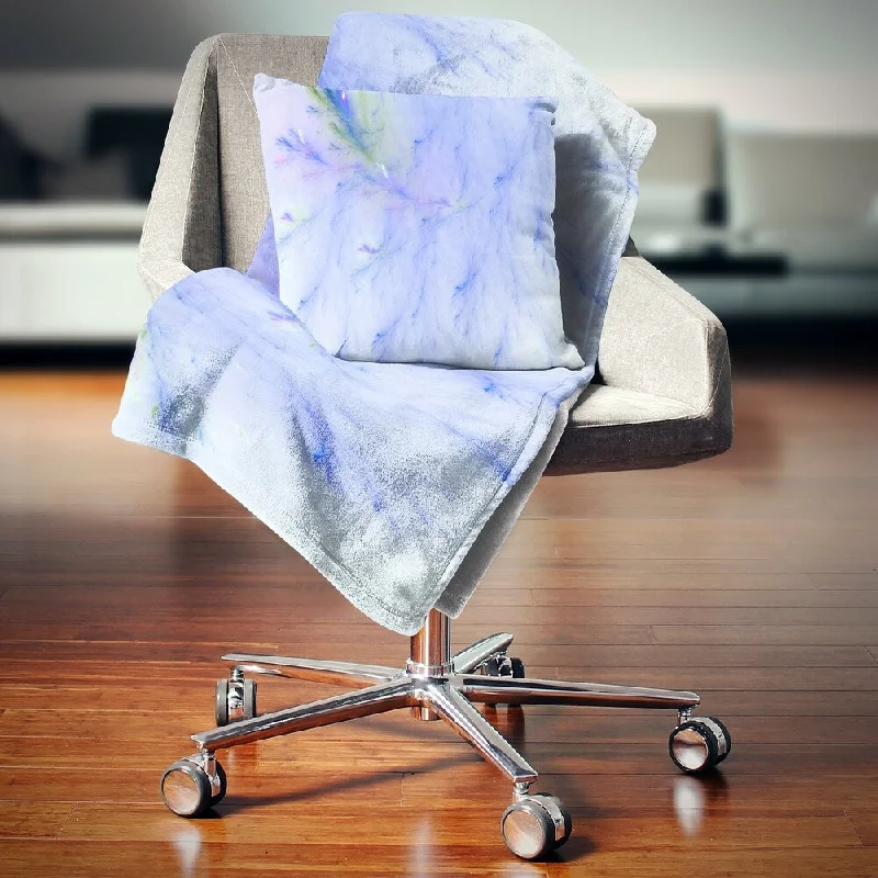 Cashmere blankets for ultimate softness and luxuryMicrofiber blankets that are durable and easy to care forDesignart 'Light Blue Veins of Marble' Abstract Throw Blanket Cashmere blankets for ultimate softness and luxuryMicrofiber blankets that are durable and easy to care forDesignart 'Light Blue Veins of Marble' Abstract Throw Blanket