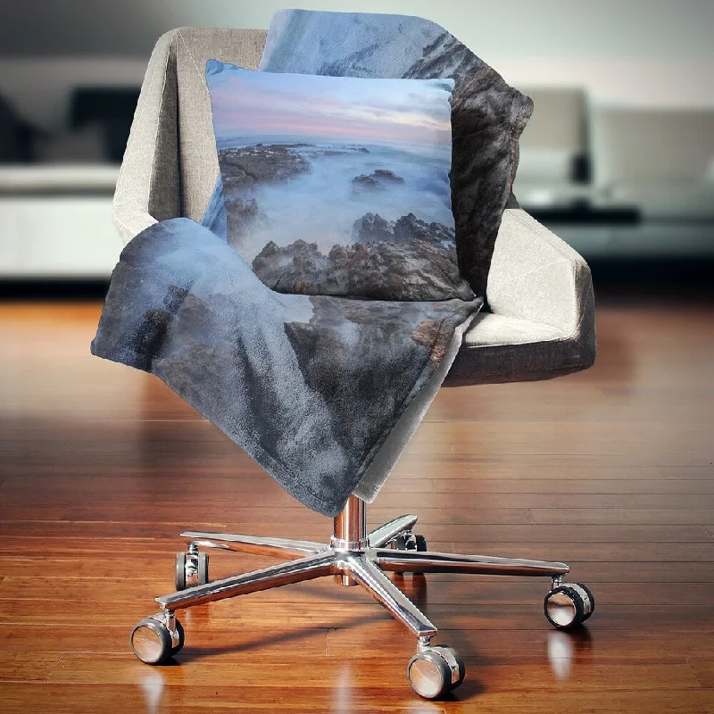 King - size blankets to cover large beds comfortablyAcrylic blankets for a soft and affordable alternativeDesignart 'Long Exposure at Sunset over Rocks' Modern Beach Throw Blanket King - size blankets to cover large beds comfortablyAcrylic blankets for a soft and affordable alternativeDesignart 'Long Exposure at Sunset over Rocks' Modern Beach Throw Blanket