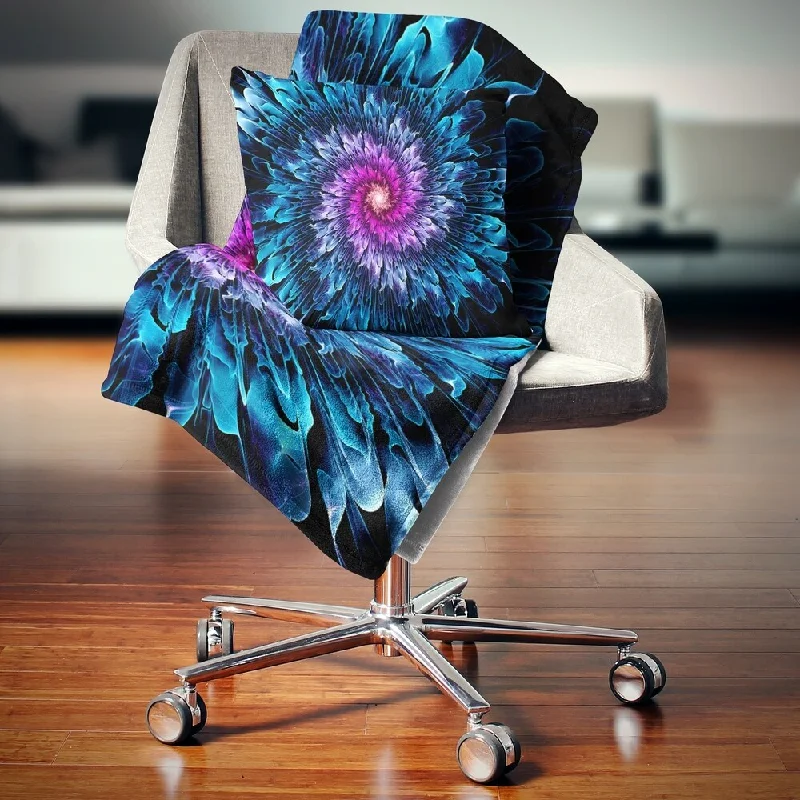 Silk blankets with a smooth and elegant touchAcrylic blankets for a soft and affordable alternativeDesignart 'Magical Glowing Fractal Flower' Floral Throw Blanket Silk blankets with a smooth and elegant touchAcrylic blankets for a soft and affordable alternativeDesignart 'Magical Glowing Fractal Flower' Floral Throw Blanket