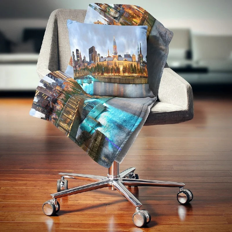 King - size blankets to cover large beds comfortablyRayon from bamboo blankets for a silky and breathable feelDesignart 'Montreal Panoramic View' Cityscape Photo Throw Blanket King - size blankets to cover large beds comfortablyRayon from bamboo blankets for a silky and breathable feelDesignart 'Montreal Panoramic View' Cityscape Photo Throw Blanket