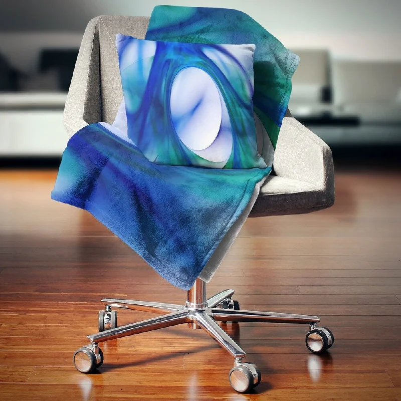 Alpaca wool blankets for a hypoallergenic and warm optionRayon from bamboo blankets for a silky and breathable feelDesignart 'Mystic Blue Fractal' Abstract Throw Blanket Alpaca wool blankets for a hypoallergenic and warm optionRayon from bamboo blankets for a silky and breathable feelDesignart 'Mystic Blue Fractal' Abstract Throw Blanket
