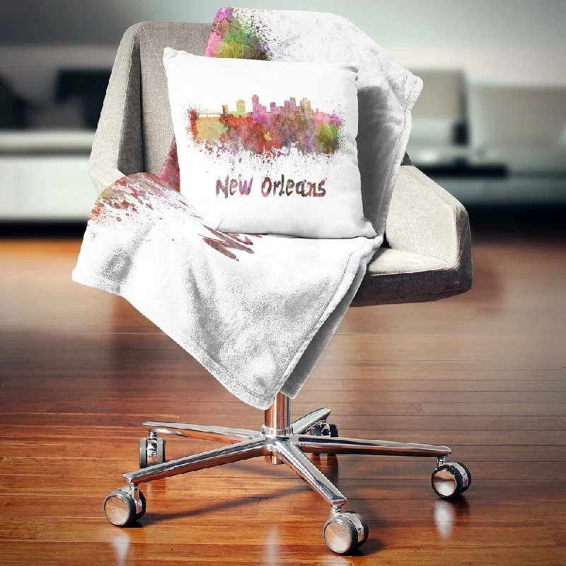 Cashmere blankets for ultimate softness and luxuryLinen blankets with a rustic and textured lookDesignart 'New Orleans Skyline' Cityscape Throw Blanket Cashmere blankets for ultimate softness and luxuryLinen blankets with a rustic and textured lookDesignart 'New Orleans Skyline' Cityscape Throw Blanket