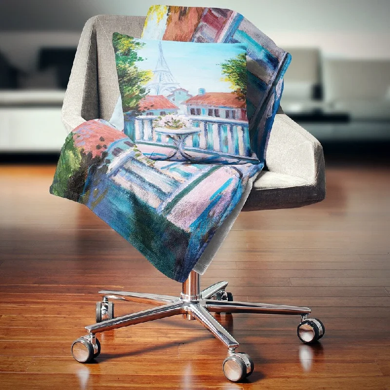 Synthetic fiber blend blankets for a budget - friendly choiceSynthetic fiber blend blankets for a budget - friendly choiceDesignart 'Paris Eiffel Tower' Landscape Fleece Throw Blanket