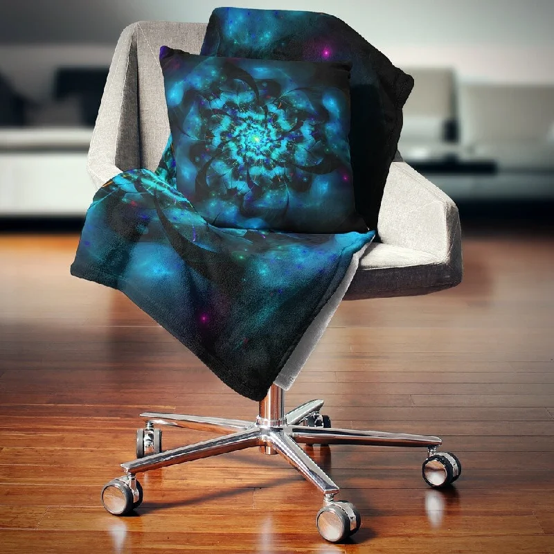Alpaca wool blankets for a hypoallergenic and warm optionRayon from bamboo blankets for a silky and breathable feelDesignart 'Perfect Fractal Flower in Black and Blue' Floral Throw Blanket Alpaca wool blankets for a hypoallergenic and warm optionRayon from bamboo blankets for a silky and breathable feelDesignart 'Perfect Fractal Flower in Black and Blue' Floral Throw Blanket