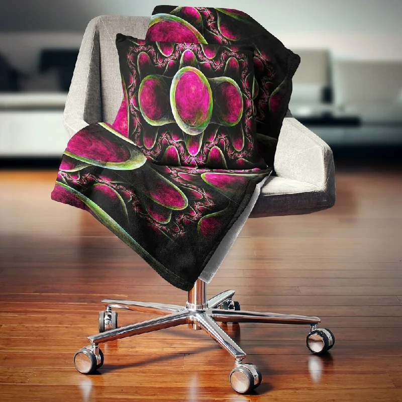 Bamboo fiber blankets with natural antibacterial propertiesMohair blankets with a unique sheen and softnessDesignart 'Pink Exotic Fractal Pattern' Abstract Throw Blanket Bamboo fiber blankets with natural antibacterial propertiesMohair blankets with a unique sheen and softnessDesignart 'Pink Exotic Fractal Pattern' Abstract Throw Blanket