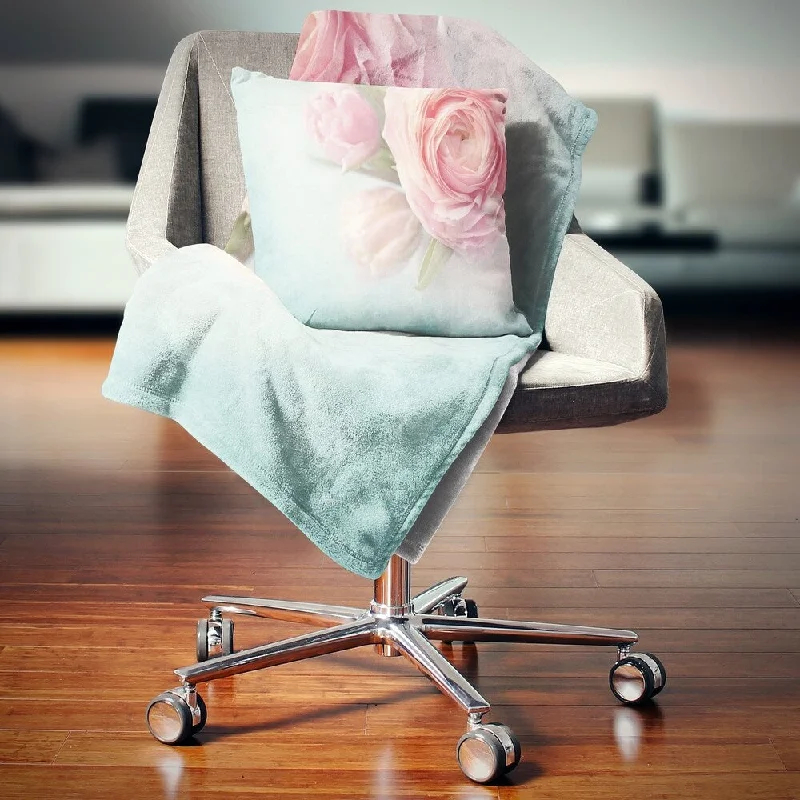 Silk blankets with a smooth and elegant touchLinen blankets with a rustic and textured lookDesignart 'Pink Flowers against Blue Background' Floral Throw Blanket Silk blankets with a smooth and elegant touchLinen blankets with a rustic and textured lookDesignart 'Pink Flowers against Blue Background' Floral Throw Blanket