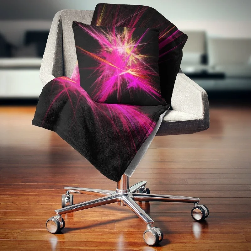 Alpaca wool blankets for a hypoallergenic and warm optionAlpaca wool blankets for a hypoallergenic and warm optionDesignart 'Pink Fractal Chaos Multicolored Rays' Abstract Throw Blanket