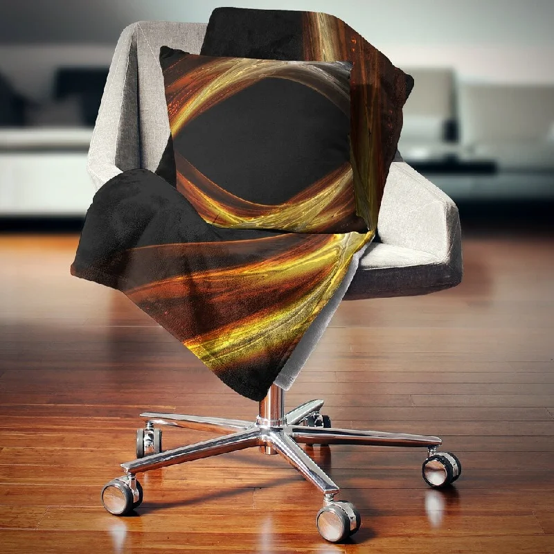 Silk blankets with a smooth and elegant touchCashmere blankets for ultimate softness and luxuryDesignart 'Red Golden Shapes in Black' Abstract Throw Blanket Silk blankets with a smooth and elegant touchCashmere blankets for ultimate softness and luxuryDesignart 'Red Golden Shapes in Black' Abstract Throw Blanket