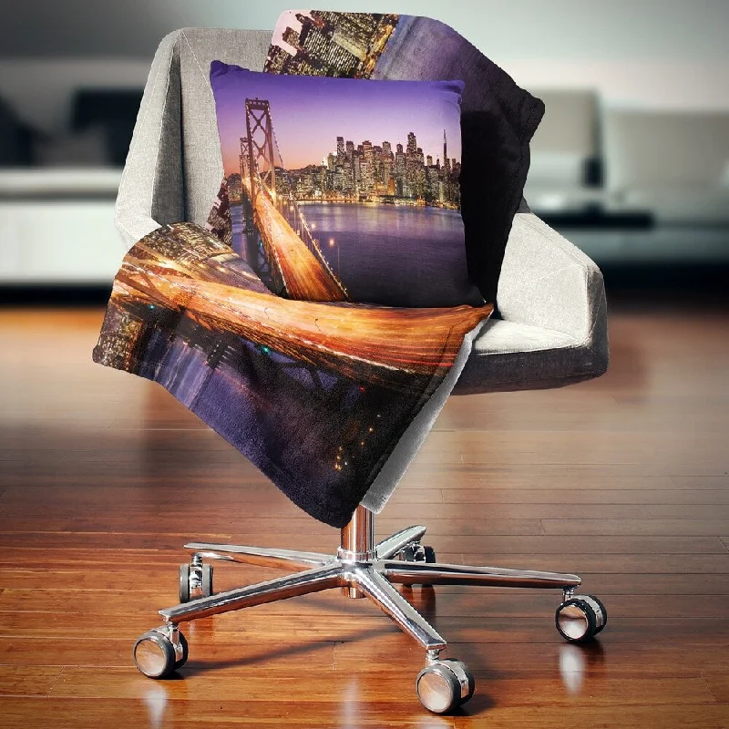 Alpaca wool blankets for a hypoallergenic and warm optionCotton blankets for breathability and a lightweight feelDesignart 'San Francisco skyline and Bay Bridge' Sea Bridge Throw Blanket Alpaca wool blankets for a hypoallergenic and warm optionCotton blankets for breathability and a lightweight feelDesignart 'San Francisco skyline and Bay Bridge' Sea Bridge Throw Blanket