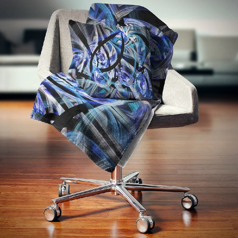 Linen blankets with a rustic and textured lookChenille blankets with a thick and fuzzy textureDesignart 'Symmetrical Spiral Blue Flower' Floral Throw Blanket Linen blankets with a rustic and textured lookChenille blankets with a thick and fuzzy textureDesignart 'Symmetrical Spiral Blue Flower' Floral Throw Blanket
