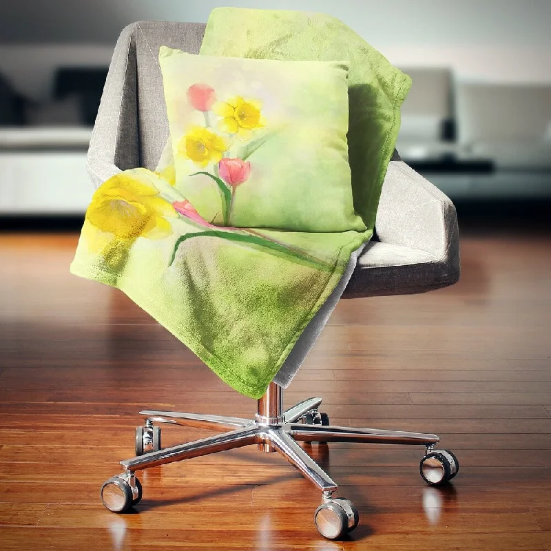 Wool blankets with natural warmth and insulationBamboo fiber blankets with natural antibacterial propertiesDesignart 'Tulips and Daffodils in Soft Color and Blur' Floral Throw Blanket Wool blankets with natural warmth and insulationBamboo fiber blankets with natural antibacterial propertiesDesignart 'Tulips and Daffodils in Soft Color and Blur' Floral Throw Blanket