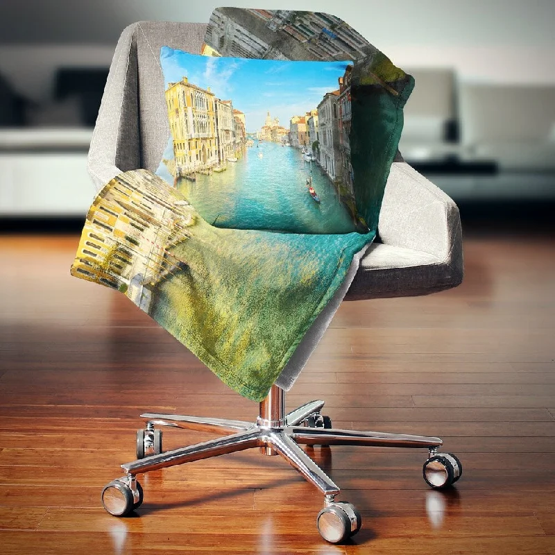Cotton blankets for breathability and a lightweight feelSynthetic fiber blend blankets for a budget - friendly choiceDesignart 'Vibrant Evening Venice Italy' Cityscape Throw Blanket Cotton blankets for breathability and a lightweight feelSynthetic fiber blend blankets for a budget - friendly choiceDesignart 'Vibrant Evening Venice Italy' Cityscape Throw Blanket