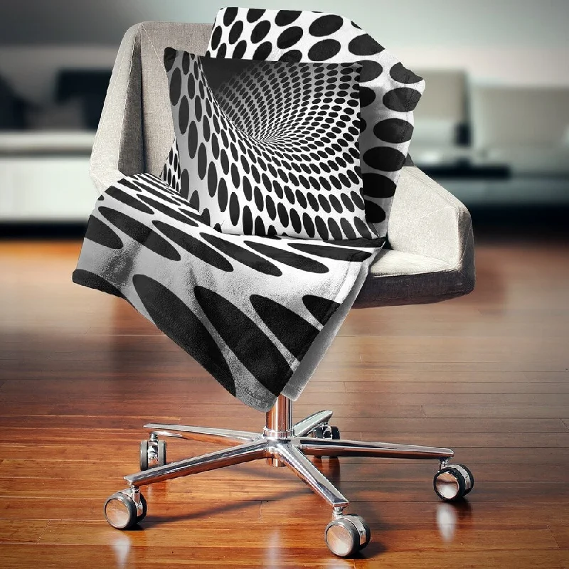 Rayon from bamboo blankets for a silky and breathable feelCashmere blankets for ultimate softness and luxuryDesignart 'Waves and Circles Black n' White' Contemporary Throw Blanket Rayon from bamboo blankets for a silky and breathable feelCashmere blankets for ultimate softness and luxuryDesignart 'Waves and Circles Black n' White' Contemporary Throw Blanket