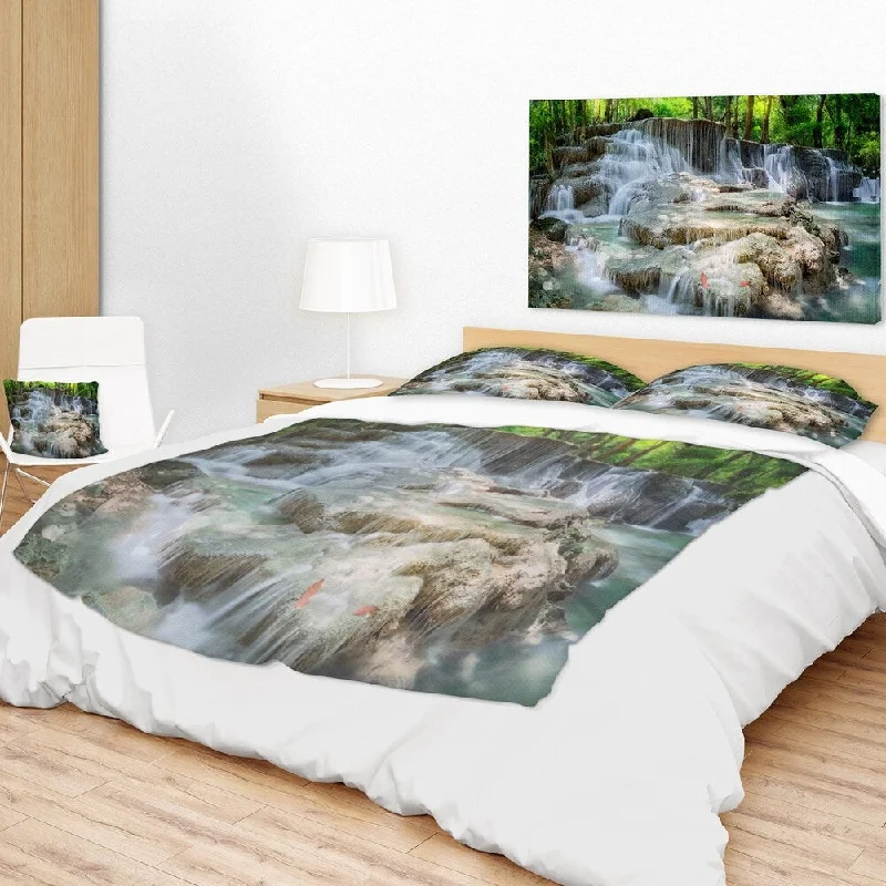 Wool blankets with natural warmth and insulationCotton blankets for breathability and a lightweight feelDesignart 'White Huay Mae Kamin Waterfall' Landscape Photography Throw Blanket Wool blankets with natural warmth and insulationCotton blankets for breathability and a lightweight feelDesignart 'White Huay Mae Kamin Waterfall' Landscape Photography Throw Blanket