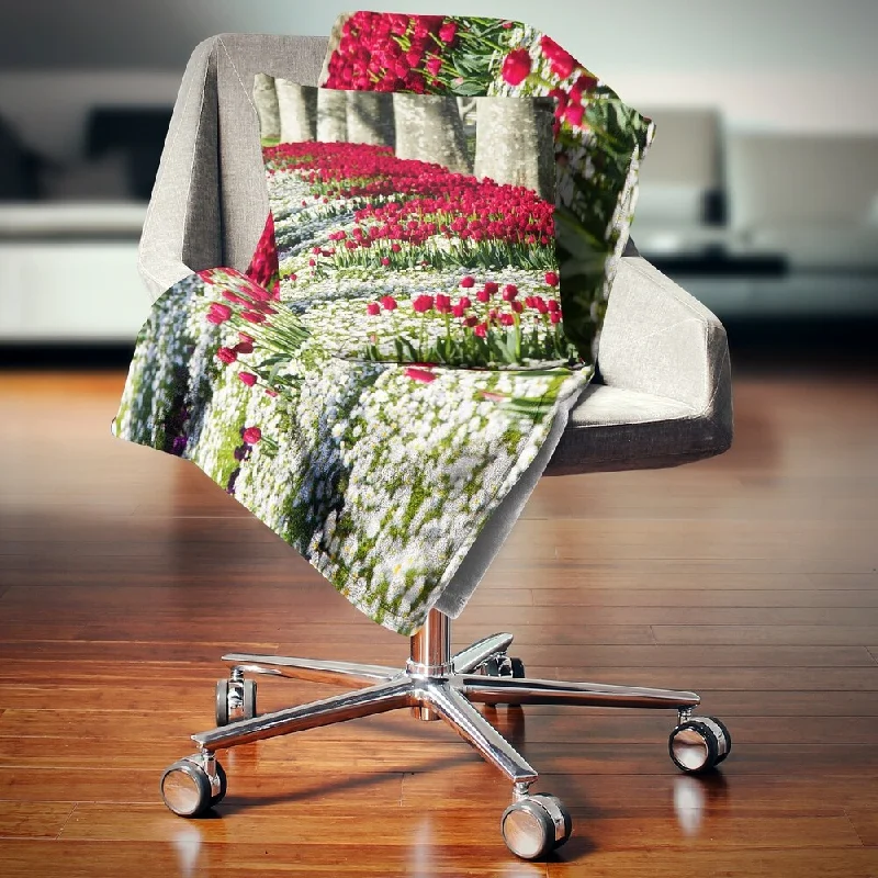 Bamboo fiber blankets with natural antibacterial propertiesAlpaca wool blankets for a hypoallergenic and warm optionDesignart 'Wild Tulip Flowers in Forest Pasture' Floral Throw Blanket Bamboo fiber blankets with natural antibacterial propertiesAlpaca wool blankets for a hypoallergenic and warm optionDesignart 'Wild Tulip Flowers in Forest Pasture' Floral Throw Blanket