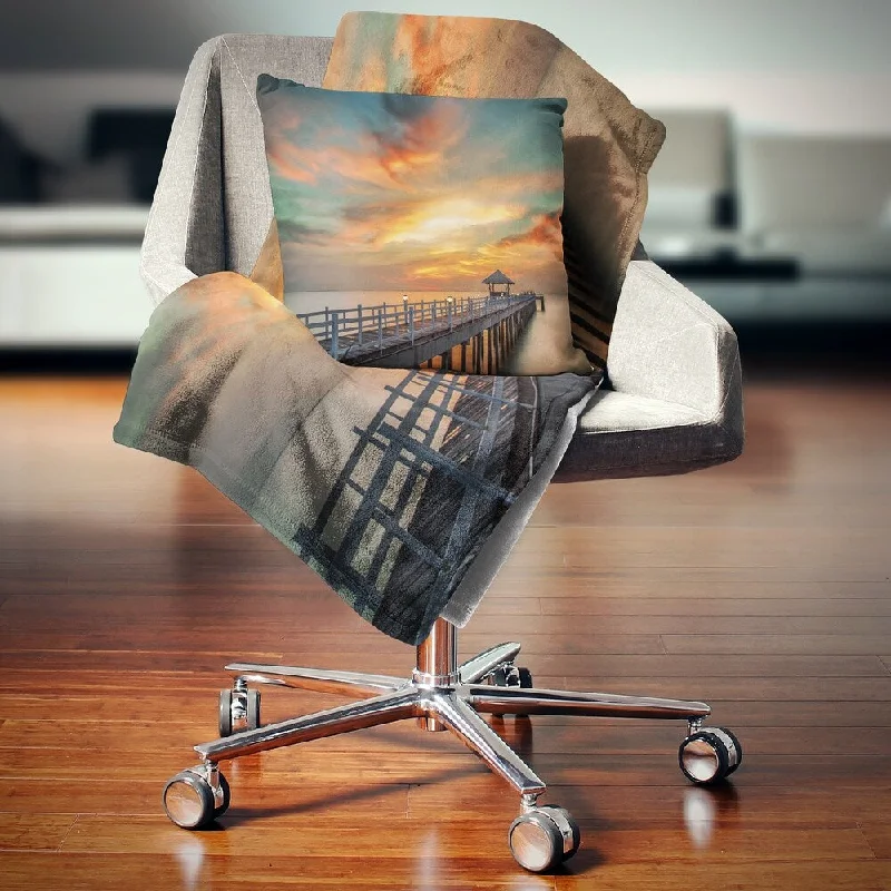 Silk blankets with a smooth and elegant touchBamboo fiber blankets with natural antibacterial propertiesDesignart 'Wooden Bridge under Wonderful Sky' Pier Seascape Throw Blanket Silk blankets with a smooth and elegant touchBamboo fiber blankets with natural antibacterial propertiesDesignart 'Wooden Bridge under Wonderful Sky' Pier Seascape Throw Blanket