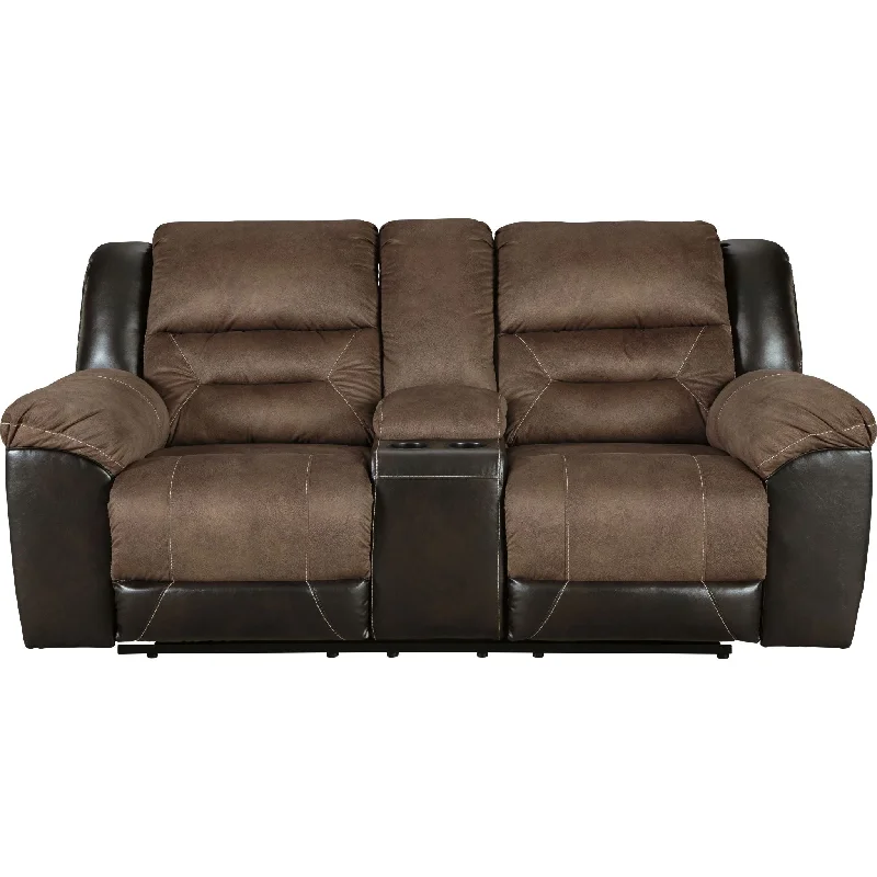 Wool - filled mattresses for natural insulation and moisture - wickingMemory foam mattresses for pressure relief and contouringEarhart Reclining Loveseat with Console - Chestnut Wool - filled mattresses for natural insulation and moisture - wickingMemory foam mattresses for pressure relief and contouringEarhart Reclining Loveseat with Console - Chestnut