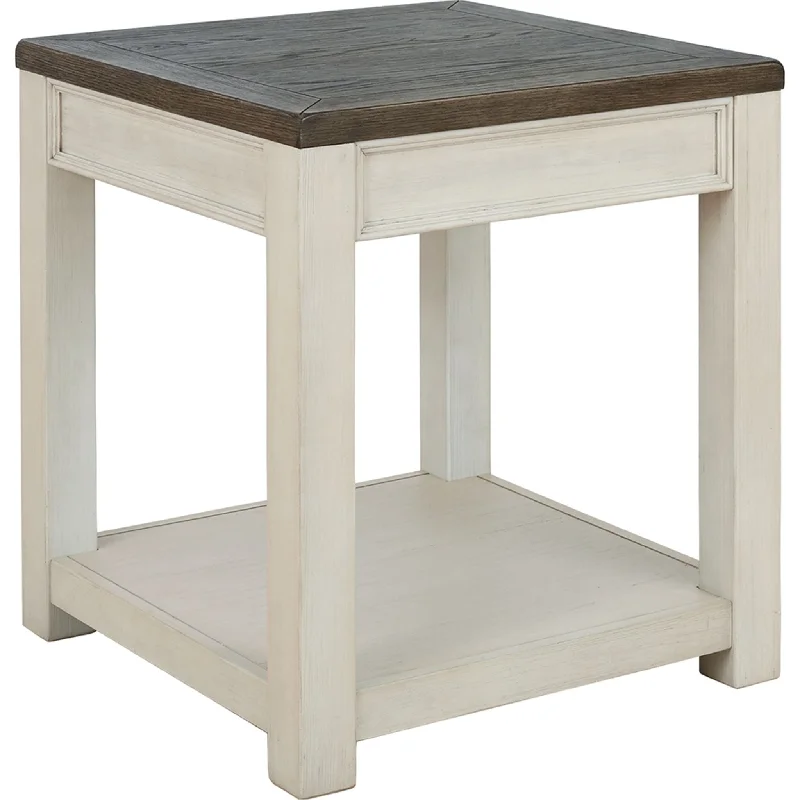 Wool - filled mattresses for natural insulation and moisture - wickingLatex mattresses with natural bounce and breathabilityElanbach End Table - Brown/White Wool - filled mattresses for natural insulation and moisture - wickingLatex mattresses with natural bounce and breathabilityElanbach End Table - Brown/White