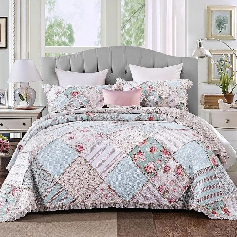 Acrylic blankets for a soft and affordable alternativeChenille blankets with a thick and fuzzy textureFull Size Floral Pastel Cotton Patchwork Bedspread Quilt Set Mint Acrylic blankets for a soft and affordable alternativeChenille blankets with a thick and fuzzy textureFull Size Floral Pastel Cotton Patchwork Bedspread Quilt Set Mint