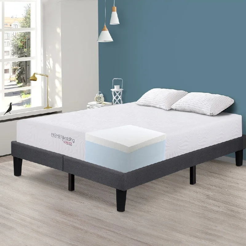 Wool - filled mattresses for natural insulation and moisture - wickingKing - size mattresses for spacious master bedroomsHudson 12-inch Memory Foam Mattress - White Wool - filled mattresses for natural insulation and moisture - wickingKing - size mattresses for spacious master bedroomsHudson 12-inch Memory Foam Mattress - White