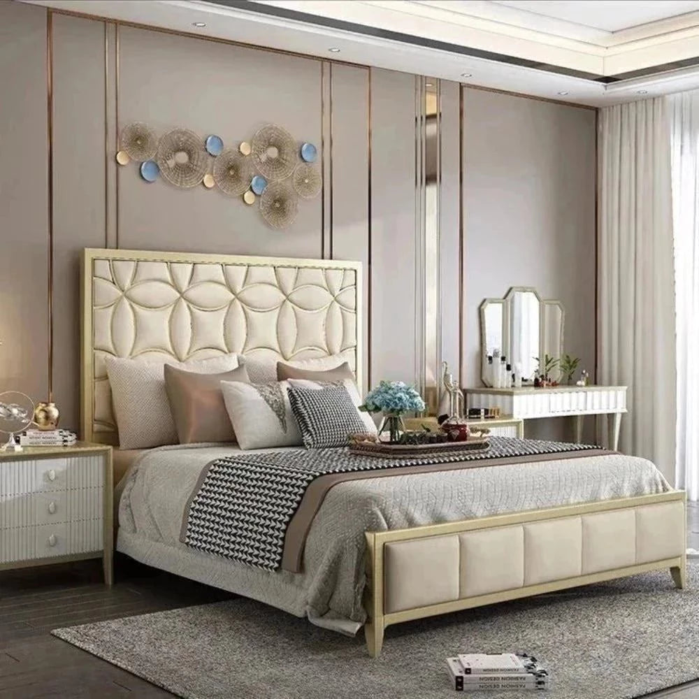 Latex mattresses with natural bounce and breathabilityKing - size mattresses for spacious master bedroomsInfinity Upholstered Bed In Beige Suede Latex mattresses with natural bounce and breathabilityKing - size mattresses for spacious master bedroomsInfinity Upholstered Bed In Beige Suede