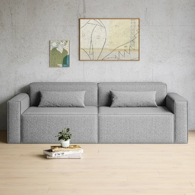 Wool - filled mattresses for natural insulation and moisture - wickingNatural latex and organic cotton blend mattressesMix Modular 2-PC Sofa Wool - filled mattresses for natural insulation and moisture - wickingNatural latex and organic cotton blend mattressesMix Modular 2-PC Sofa