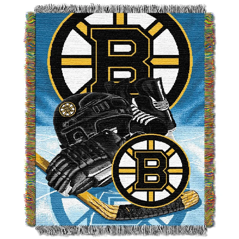 Cotton blankets for breathability and a lightweight feelKing - size blankets to cover large beds comfortablyNHL Boston Bruins Tapestry Throw Cotton blankets for breathability and a lightweight feelKing - size blankets to cover large beds comfortablyNHL Boston Bruins Tapestry Throw