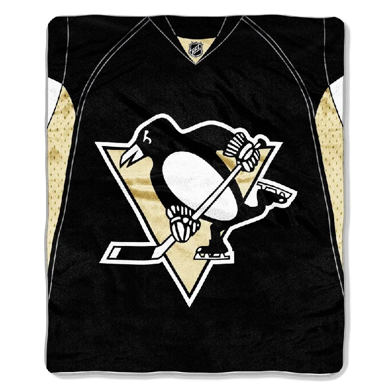Queen - size blankets for standard - sized bedsSilk blankets with a smooth and elegant touchNHL Raschel 0701 Penguins Jersey Throw Queen - size blankets for standard - sized bedsSilk blankets with a smooth and elegant touchNHL Raschel 0701 Penguins Jersey Throw