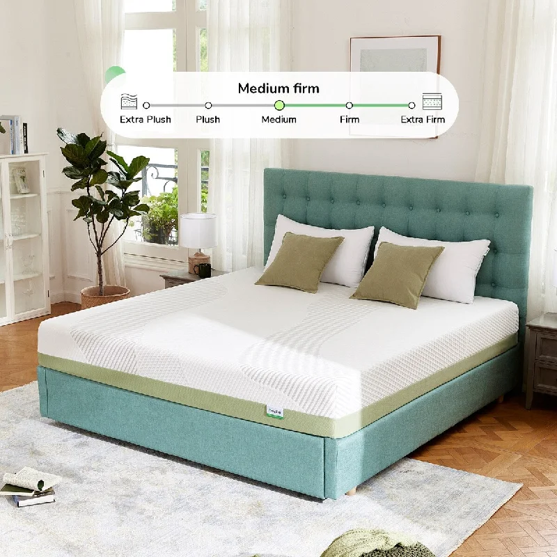 Gel - infused memory foam mattresses for cooler sleepBamboo - charcoal infused mattresses for odor absorptionNovilla 10 Inch Gel Memory Foam Mattress in a Box Gel - infused memory foam mattresses for cooler sleepBamboo - charcoal infused mattresses for odor absorptionNovilla 10 Inch Gel Memory Foam Mattress in a Box