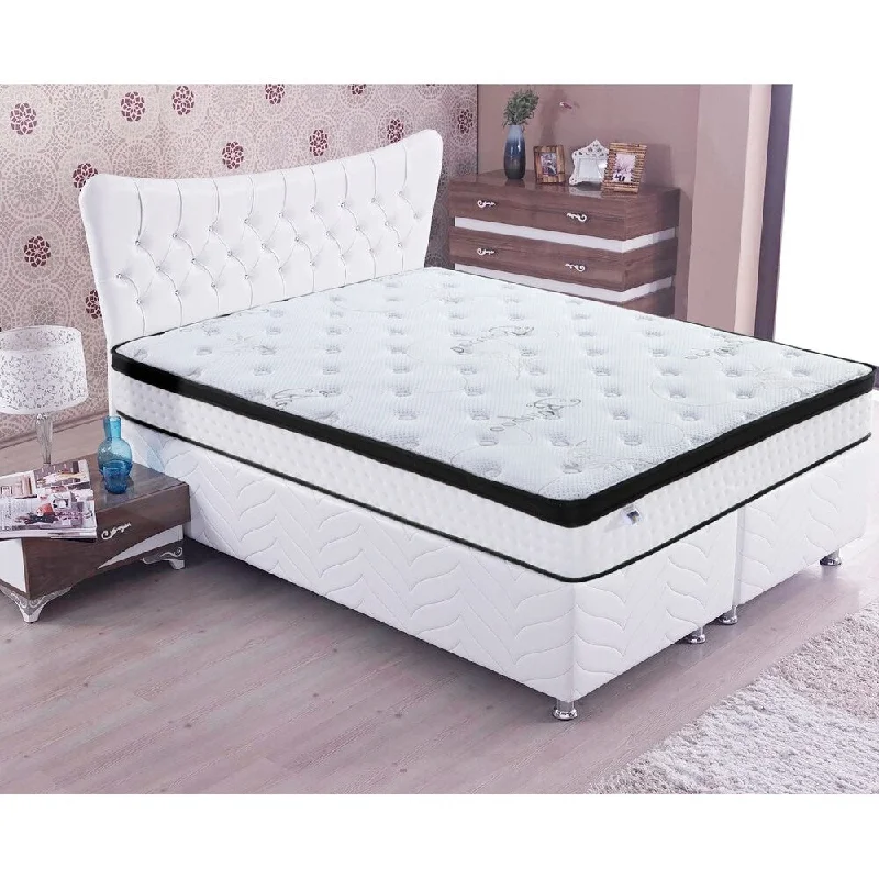 Natural latex and organic cotton blend mattressesNatural latex and organic cotton blend mattressesOttoPEDIC 10 Inch Euro Top Full Size Pocket Spring Mattress - white glove