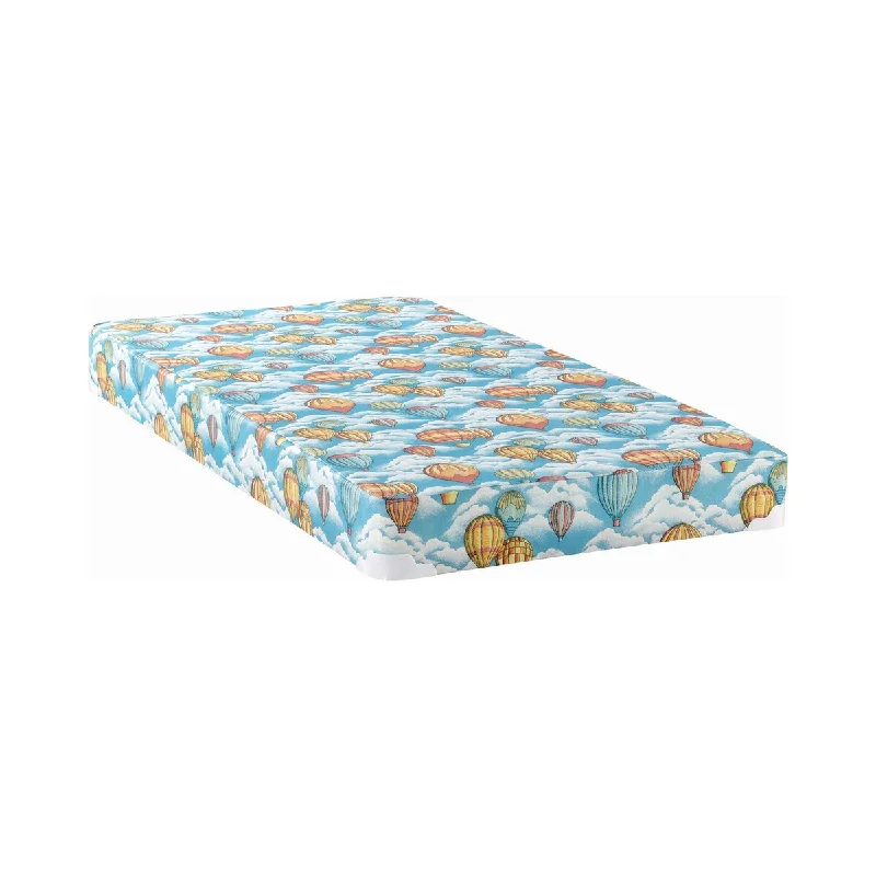 Hybrid mattresses combining foam and innerspring technologyLatex mattresses with natural bounce and breathabilityPearson Balloon Blue Patterned Mattress with 2-inch Wood Bunkie Hybrid mattresses combining foam and innerspring technologyLatex mattresses with natural bounce and breathabilityPearson Balloon Blue Patterned Mattress with 2-inch Wood Bunkie