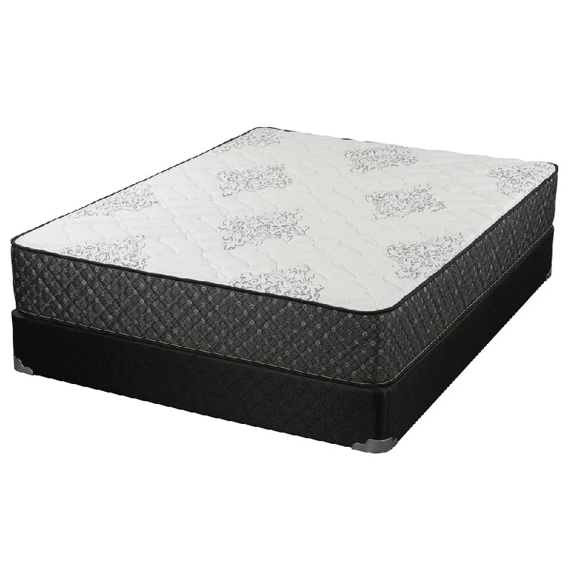 Wool - filled mattresses for natural insulation and moisture - wickingQueen - size mattresses for couples and standard bedroomsRoman White and Grey 12.25-inch Innerspring Mattress