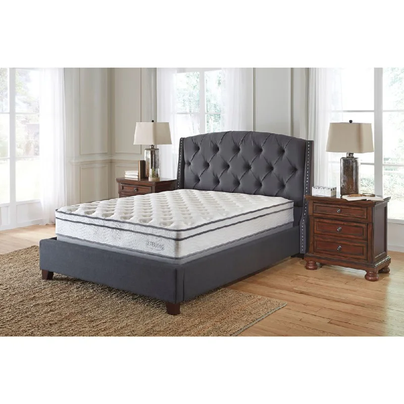 Innerspring mattresses with coil counts for supportHybrid mattresses combining foam and innerspring technologySierra Sleep by Ashley Longs Peak Limited Edition Plush King-size Mattress Innerspring mattresses with coil counts for supportHybrid mattresses combining foam and innerspring technologySierra Sleep by Ashley Longs Peak Limited Edition Plush King-size Mattress