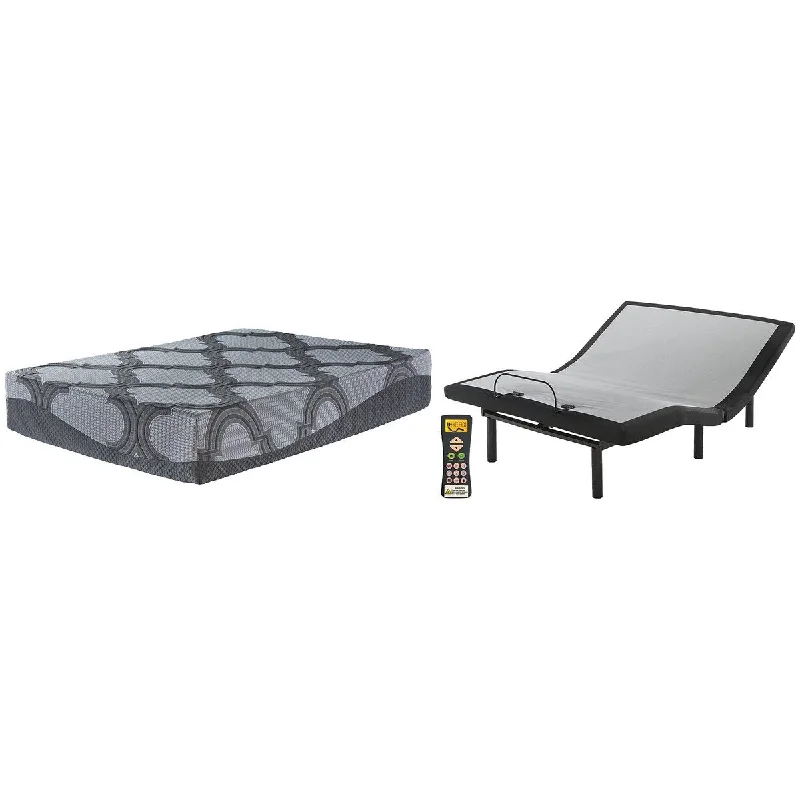 Bamboo - charcoal infused mattresses for odor absorptionWool - filled mattresses for natural insulation and moisture - wickingSignature Design by Ashley 12 Inch Ashley Hybrid Black/Gray 2-Piece Queen Mattress Package Bamboo - charcoal infused mattresses for odor absorptionWool - filled mattresses for natural insulation and moisture - wickingSignature Design by Ashley 12 Inch Ashley Hybrid Black/Gray 2-Piece Queen Mattress Package
