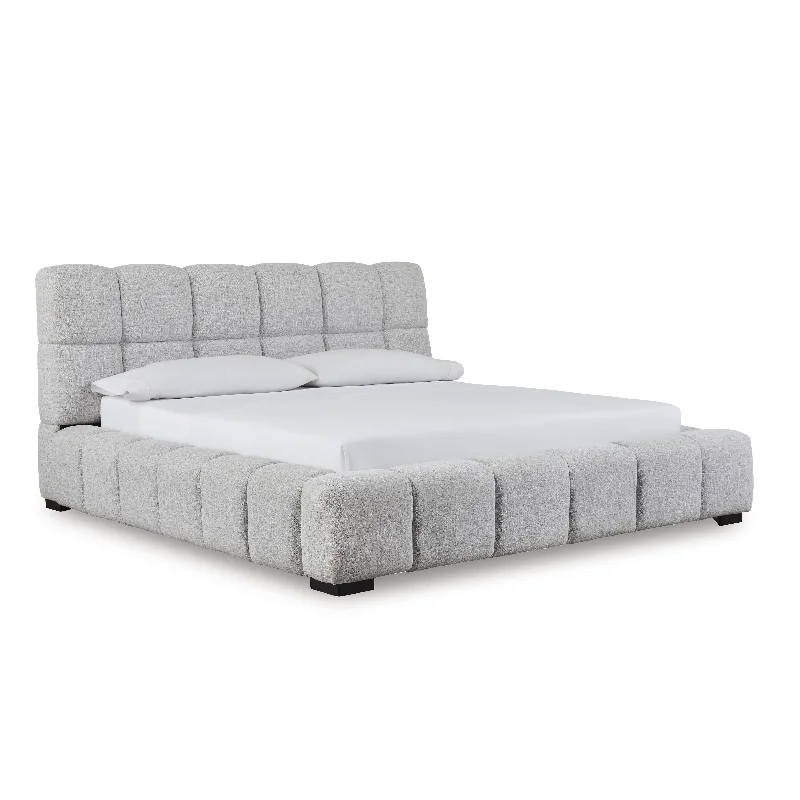 Bamboo - charcoal infused mattresses for odor absorptionGel - infused memory foam mattresses for cooler sleepSignature Design by Ashley Grendusk King Upholstered Bed PCB584-82/PCB584-96 Bamboo - charcoal infused mattresses for odor absorptionGel - infused memory foam mattresses for cooler sleepSignature Design by Ashley Grendusk King Upholstered Bed PCB584-82/PCB584-96