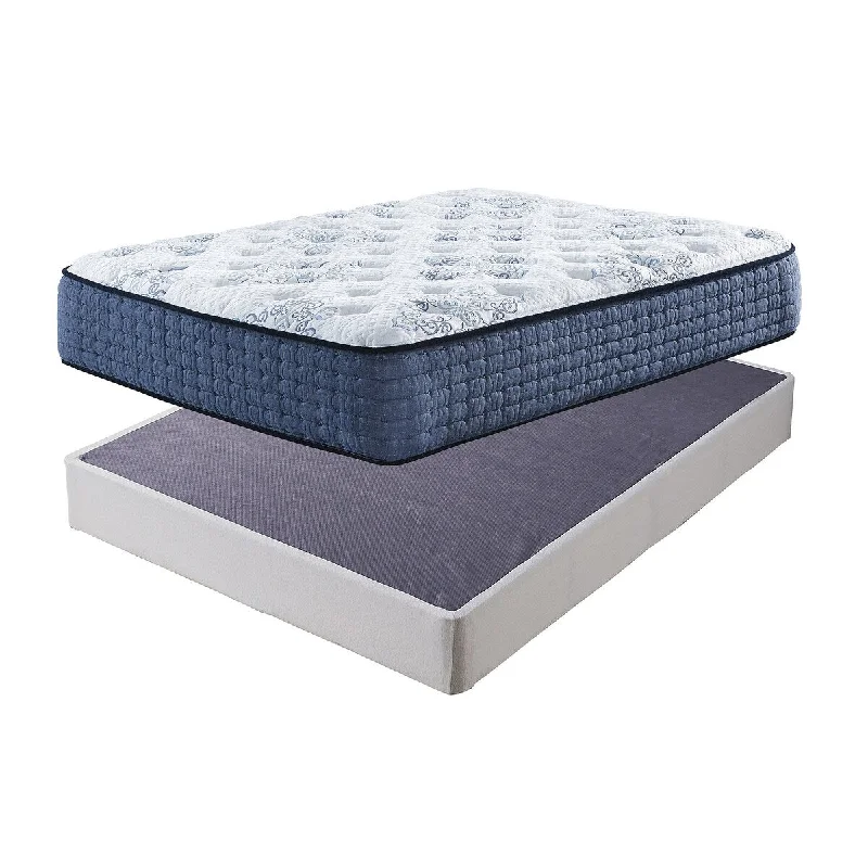 Memory foam mattresses for pressure relief and contouringLatex mattresses with natural bounce and breathabilitySignature Design by Ashley Mt Dana Plush White/Blue 2-Piece King Mattress Package Memory foam mattresses for pressure relief and contouringLatex mattresses with natural bounce and breathabilitySignature Design by Ashley Mt Dana Plush White/Blue 2-Piece King Mattress Package