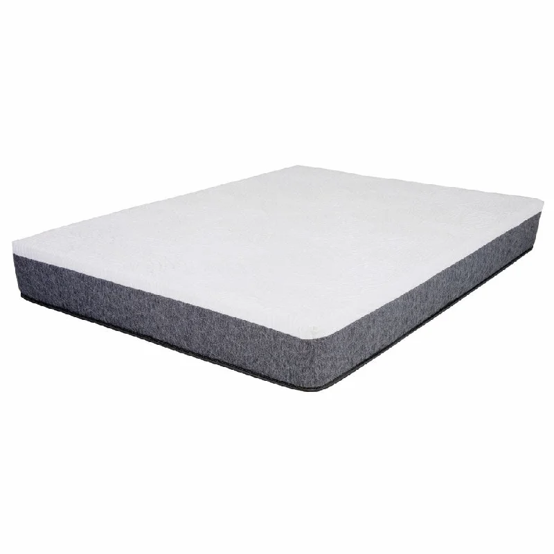 Queen - size mattresses for couples and standard bedroomsNatural latex and organic cotton blend mattressesSpaceMaster 12" California King Gel Memory Foam Mattress - White with Grey Border Queen - size mattresses for couples and standard bedroomsNatural latex and organic cotton blend mattressesSpaceMaster 12" California King Gel Memory Foam Mattress - White with Grey Border