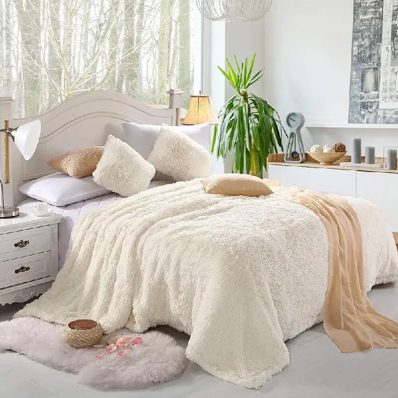 Queen - size blankets for standard - sized bedsRecycled polyester blankets for an eco - conscious optionThrow Blanket Thick Fuzzy Warm Soft Beige Queen - size blankets for standard - sized bedsRecycled polyester blankets for an eco - conscious optionThrow Blanket Thick Fuzzy Warm Soft Beige