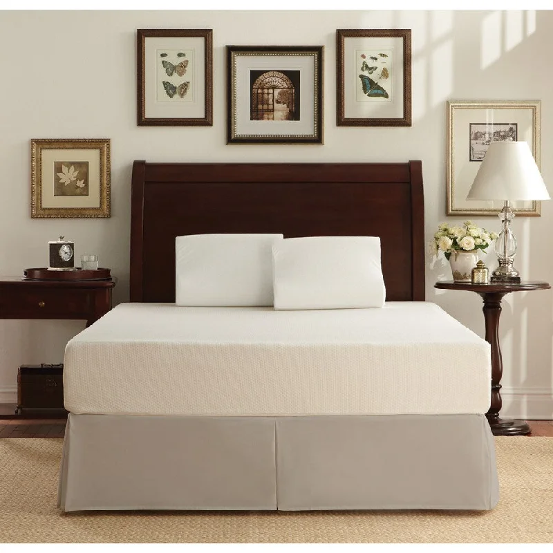 Memory foam mattresses for pressure relief and contouringBamboo - charcoal infused mattresses for odor absorptionWHITE by Sarah Peyton 10-inch Traditional Twin-size Memory Foam Mattress and Pillow Set Memory foam mattresses for pressure relief and contouringBamboo - charcoal infused mattresses for odor absorptionWHITE by Sarah Peyton 10-inch Traditional Twin-size Memory Foam Mattress and Pillow Set