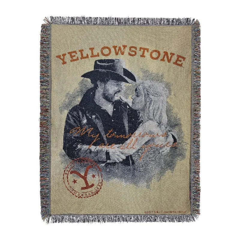 Bamboo fiber blankets with natural antibacterial propertiesRecycled polyester blankets for an eco - conscious optionYellowstone Rip and Beth Tapestry Throw Bamboo fiber blankets with natural antibacterial propertiesRecycled polyester blankets for an eco - conscious optionYellowstone Rip and Beth Tapestry Throw